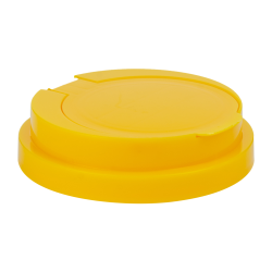83mm Snap Top Cap for Towel Wipe Canister- Yellow