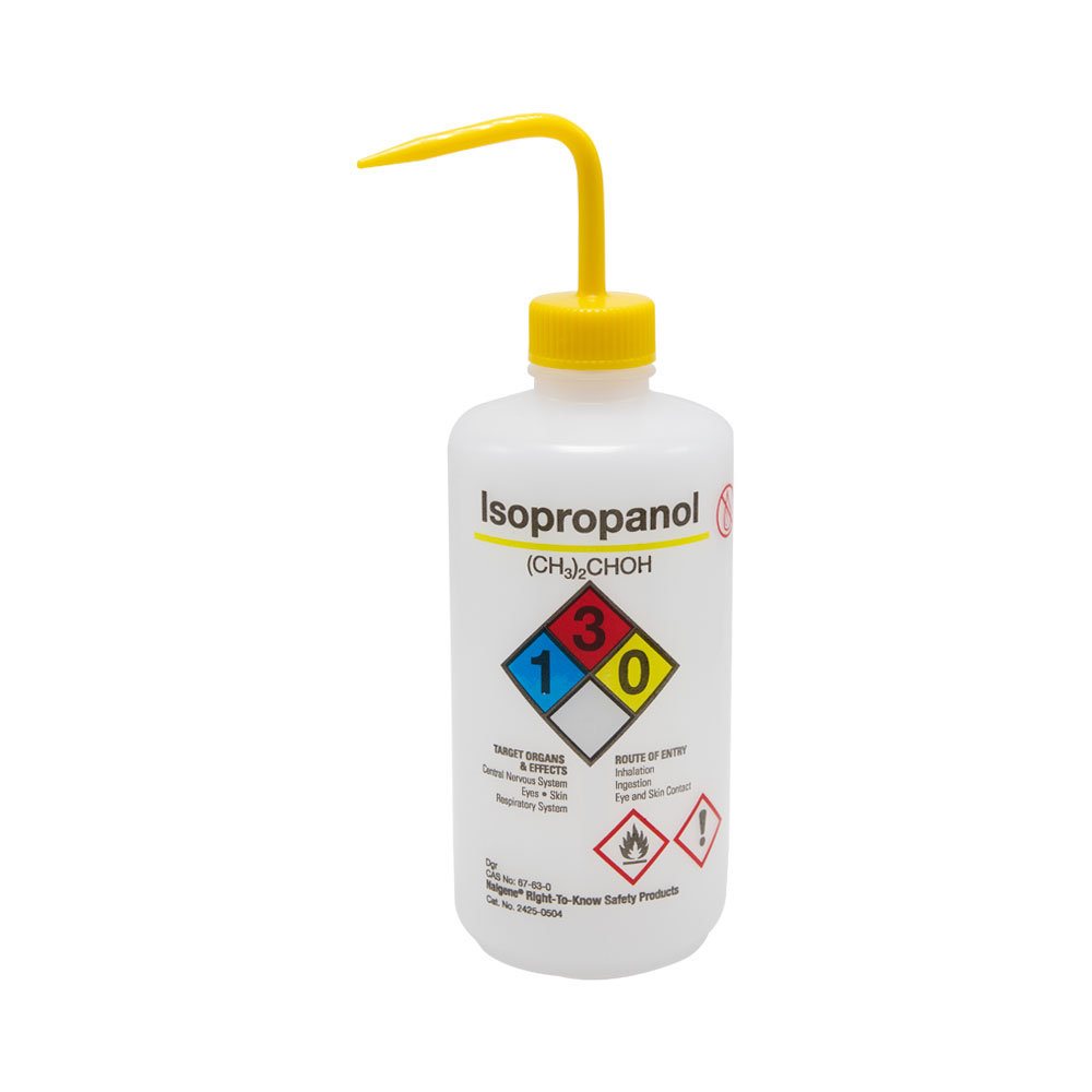 16 oz./500mL Isopropanol Nalgene™ RightToKnow Safety Wash Bottle with