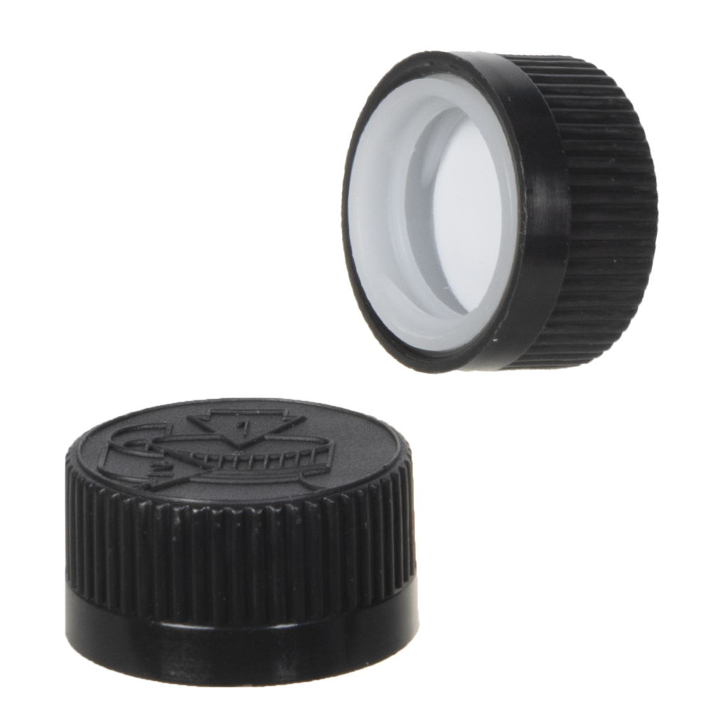 20/400 Black Child Resistant Cap with F217 PE Foamed Liner U.S