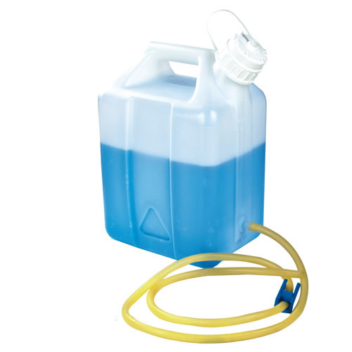 1-1/2 Gallon Natural HDPE Nalgene™ Jerrican Modified by Tamco® with Tubing & Pinch Spigot