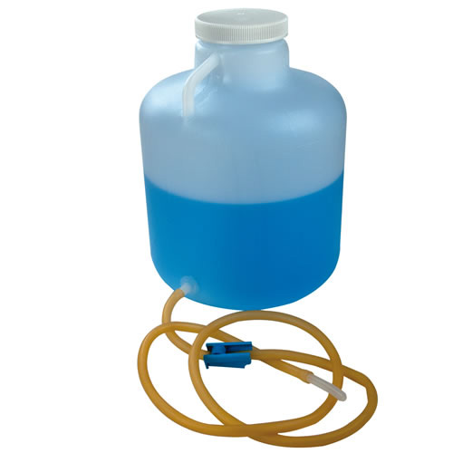 2-1/2 Gallon Tamco® Modified Nalgene™ Wide Mouth LDPE Carboy with a Tubing & Pinch Spigot