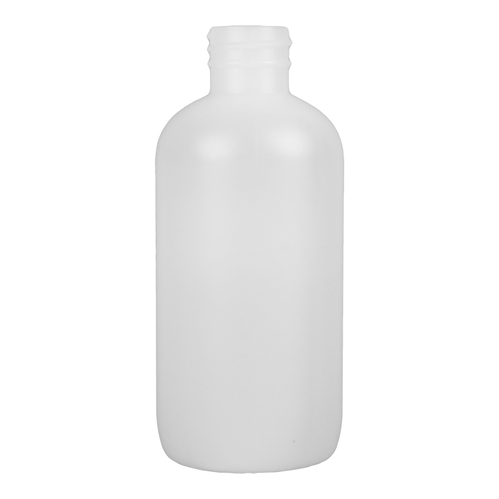 1 oz. White HDPE Boston Round Bottle with 20/410 Neck (Cap Sold Separately)