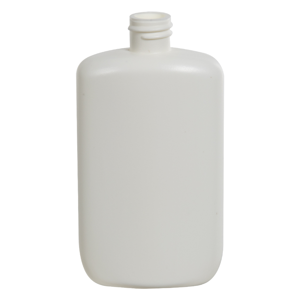 4 oz. HDPE White Oval Bottle with 20/410 Neck (Cap Sold Separately) U