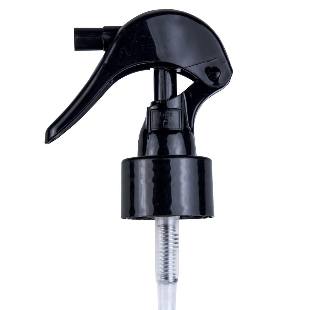 24/410 Black Mini Trigger Sprayer with Lock Button & 63/4" Dip Tube
