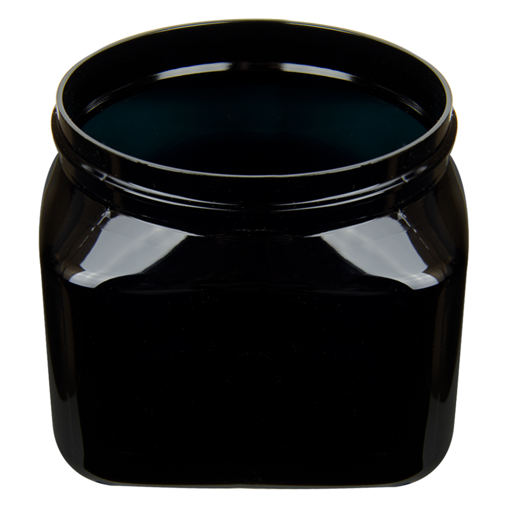 16 Oz Black PET Firenze Square Jar With 89 400 Neck Cap Sold 16-oz-black-pet-firenze-square-jar-with-89-400-neck-cap-sold