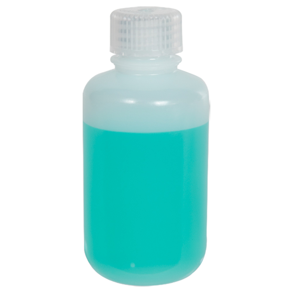 4 oz./125mL Nalgene™ Lab Quality Narrow Mouth HDPE Bottles with 24mm