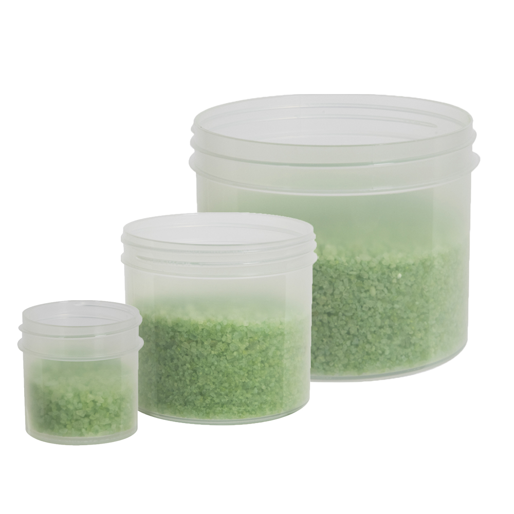 1 oz. Natural Polypropylene Straight-Sided Round Jar with 43/400 Neck (Cap Sold Separately)