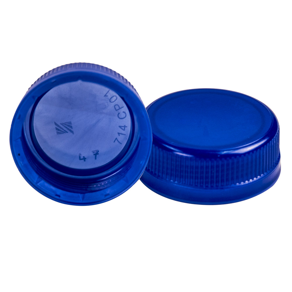 38mm SSJ Blue LDPE Tamper Evident Screw On Cap U.S. Plastic Corp.