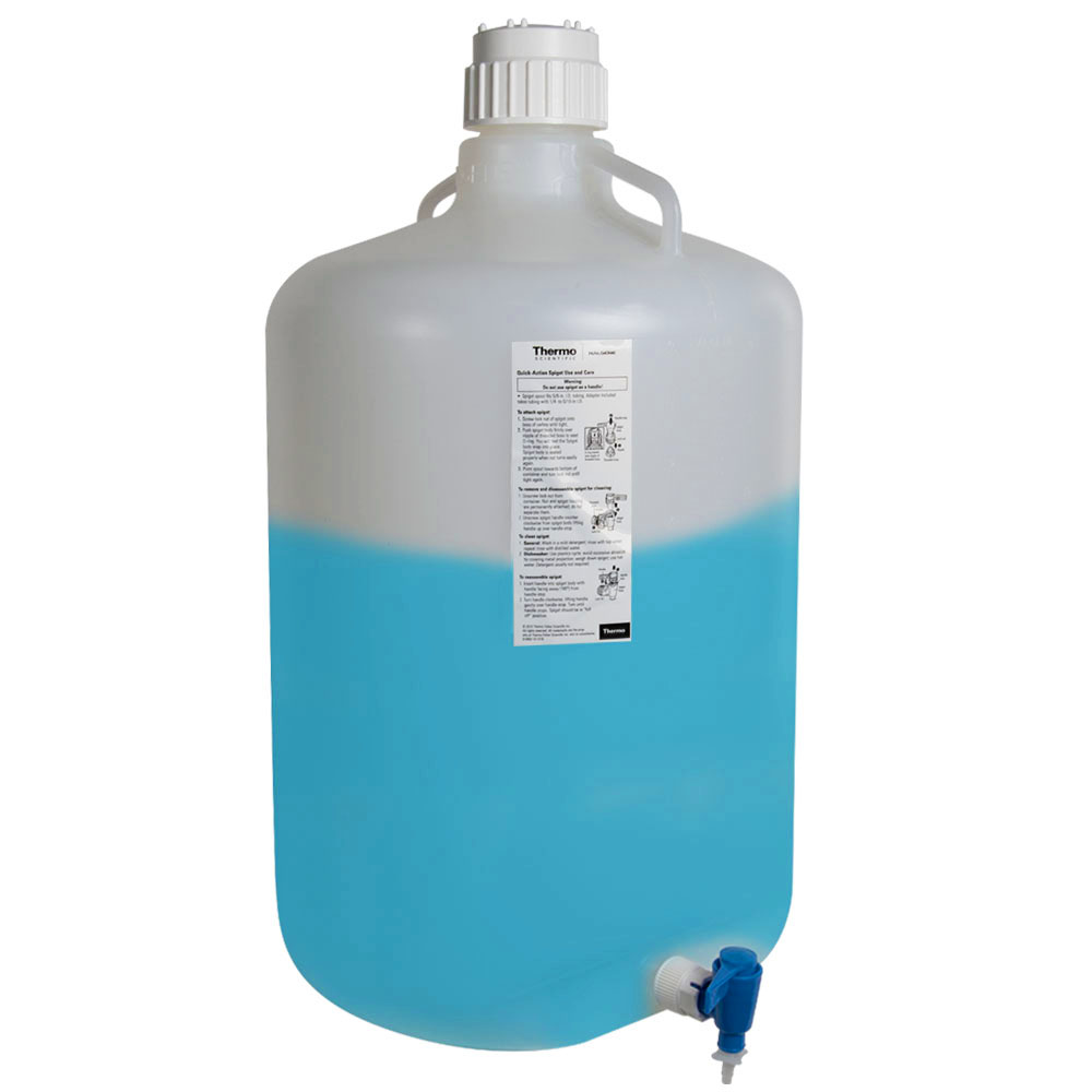 13 Gallon/50 Liter Nalgene® Polypropylene Carboy with Spigot U.S