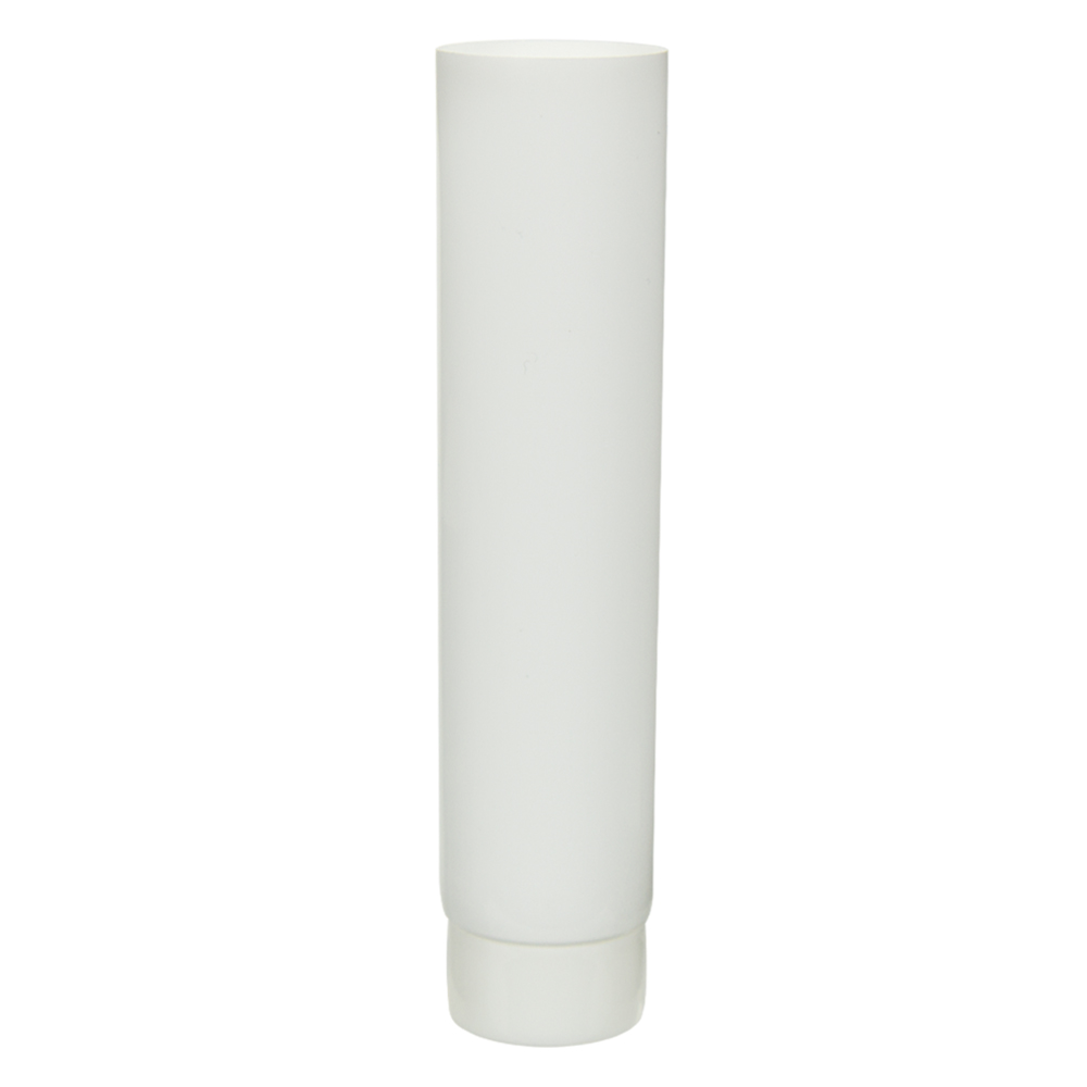 1 oz. White MDPE Open End Lotion Tube with Screw Cap
