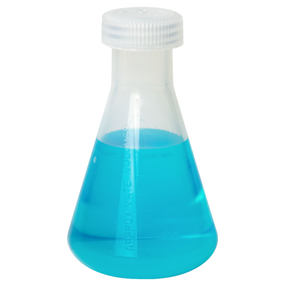 250mL Nalgene™ Erlenmeyer Polymethylpentene Flask with Polypropylene