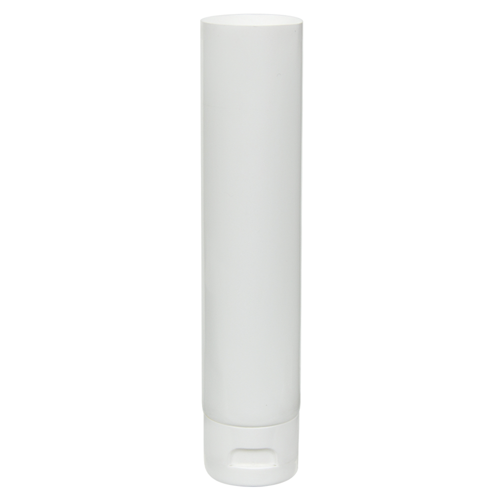 3 oz. White MDPE Open End Lotion Tube with Flip-Top Cap