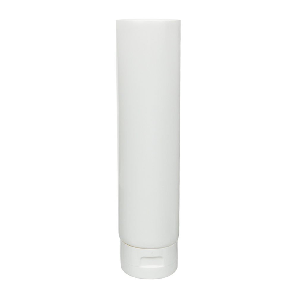 6 oz. White LDPE Open End Lotion Tube with Flip-Top Cap