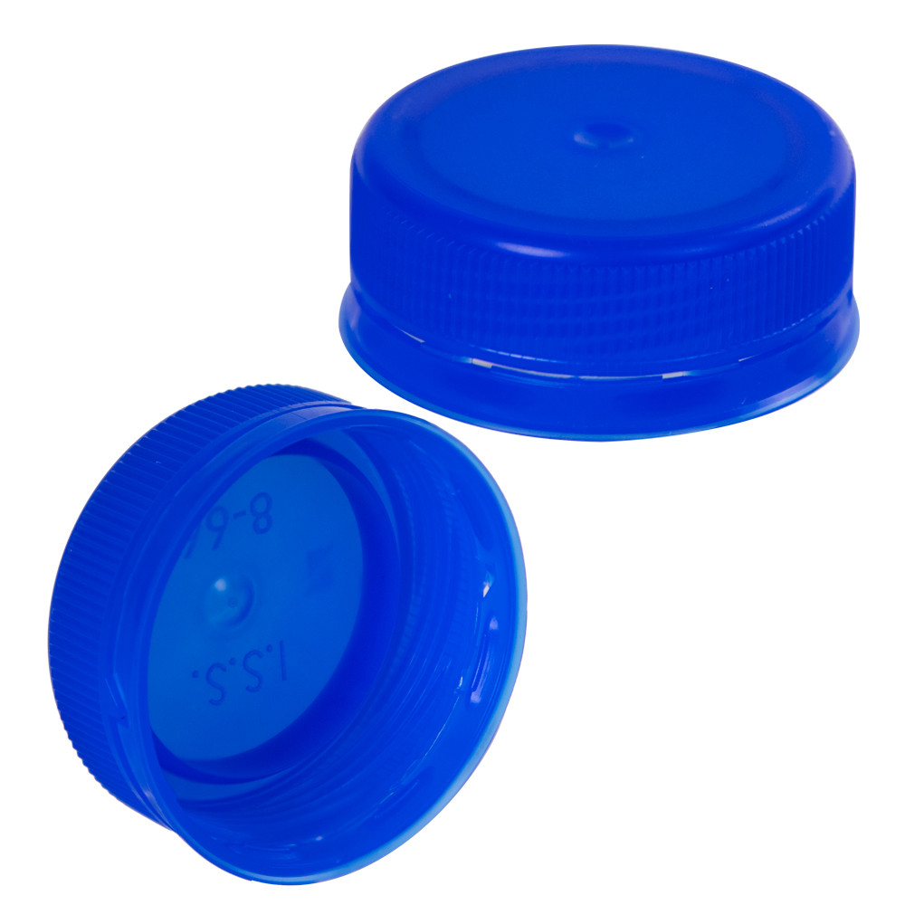 38mm ISS Blue LDPE Tamper Evident Screw Cap U.S. Plastic Corp.