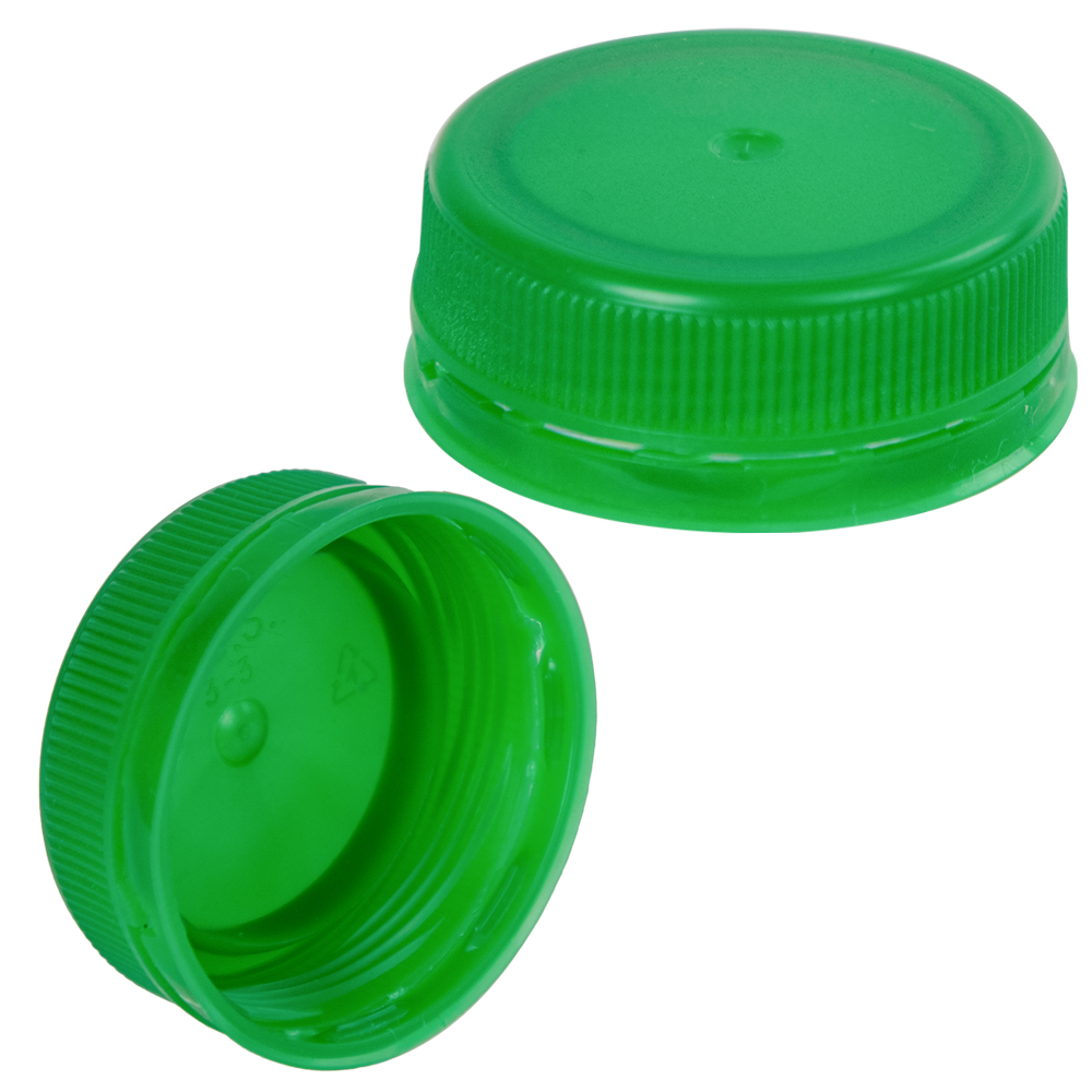 38mm ISS Green LDPE Tamper Evident Screw Cap U.S. Plastic Corp.