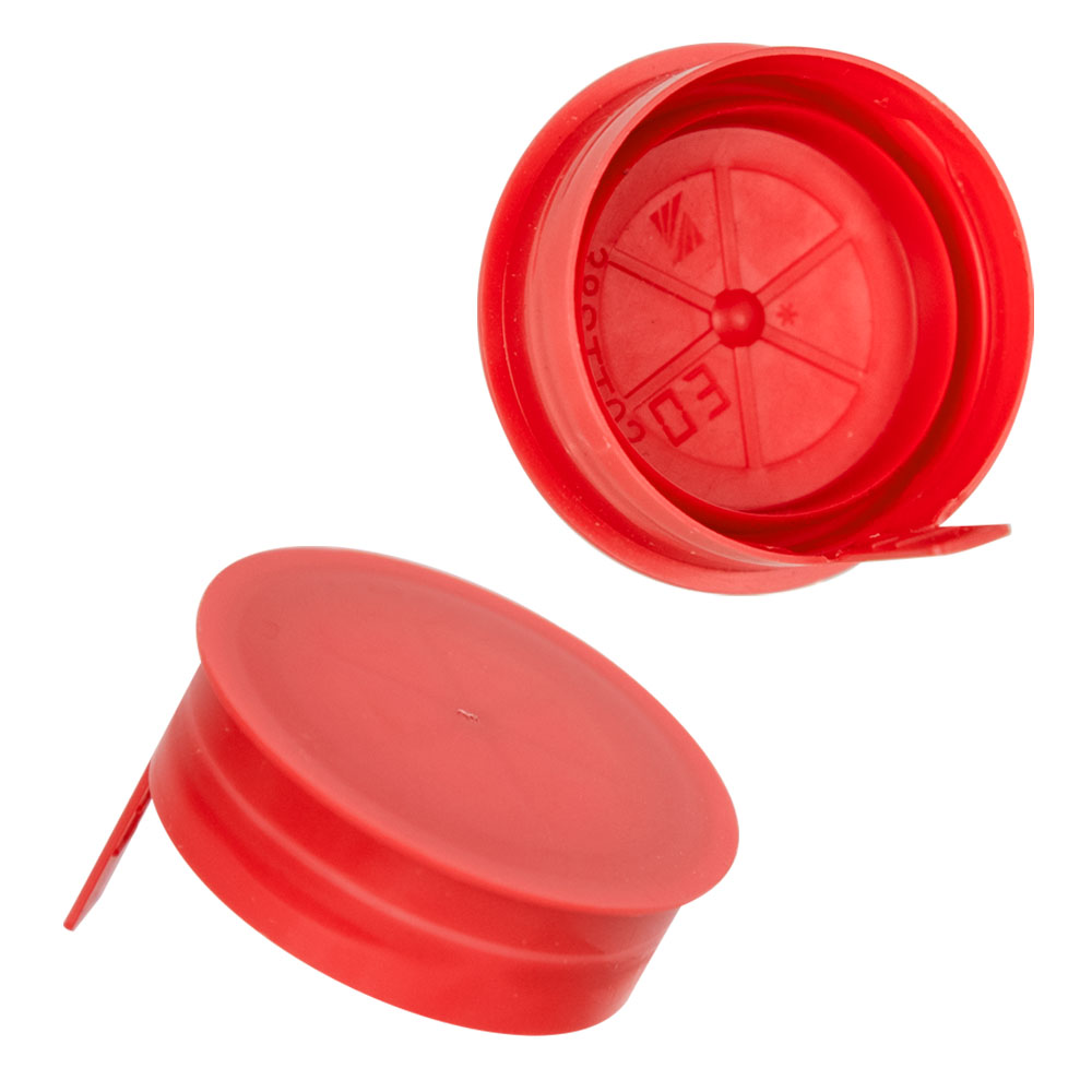 38mm STT Red LDPE Tamper Evident Snap On Cap U.S. Plastic Corp.
