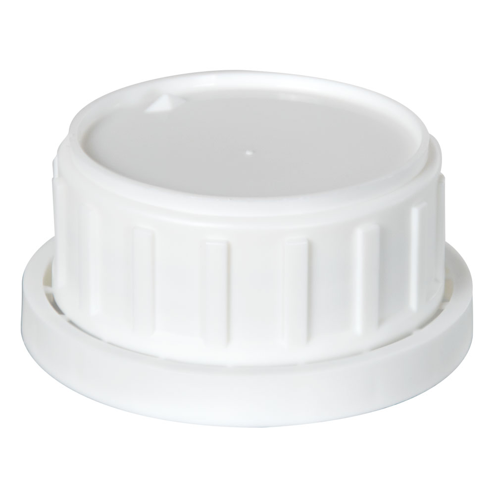 White Tamper Evident Cap with Foam/PTFE Liner for Chem50 Bottle U.S
