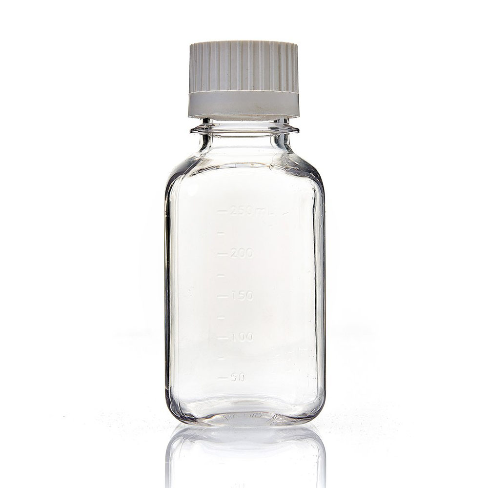 125mL EZBio® Sterile Polycarbonate Media Bottles with 38/430 Closed