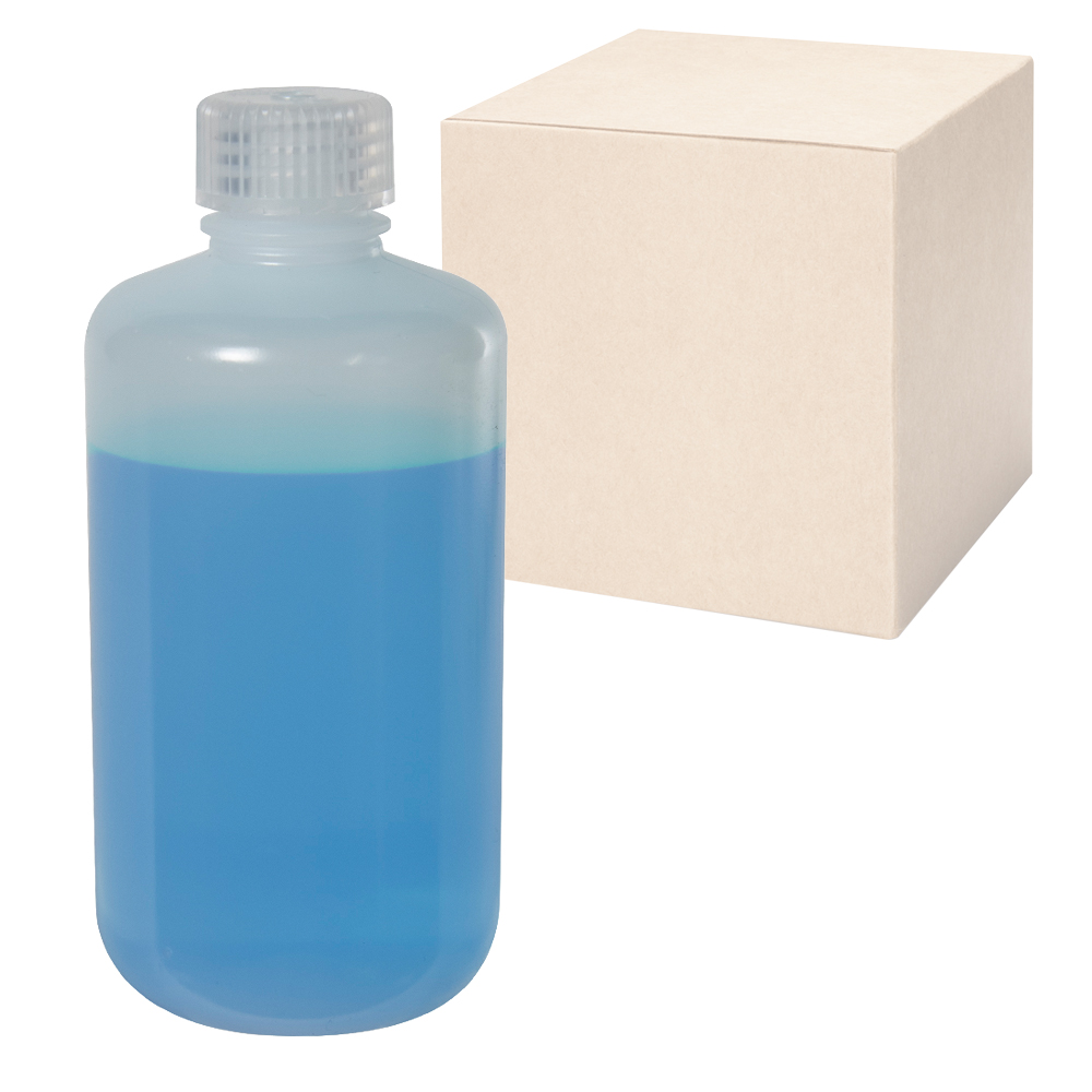 16 oz./500mL Nalgene™ Narrow Mouth LDPE Bottles with 28mm Caps - Case of 48