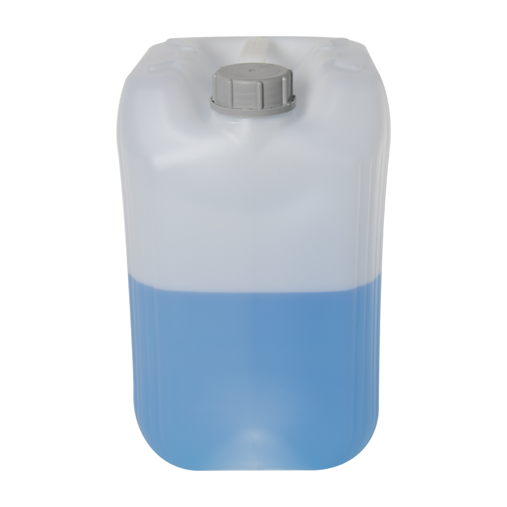 25 Liter/6.6 Gallon Natural HDPE Jerrican with 61mm Tamper-Evident Cap
