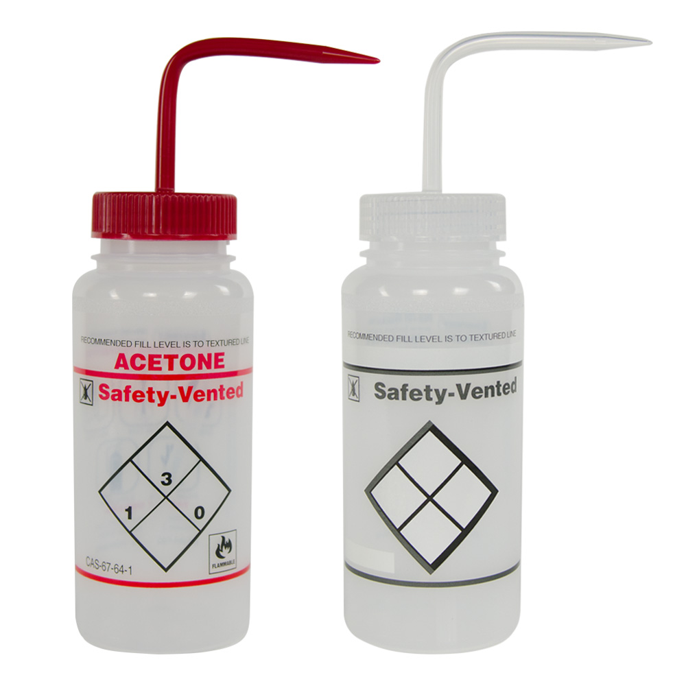 Scienceware® Safety Vented® Labeled Wash Bottles U.S. Plastic Corp.
