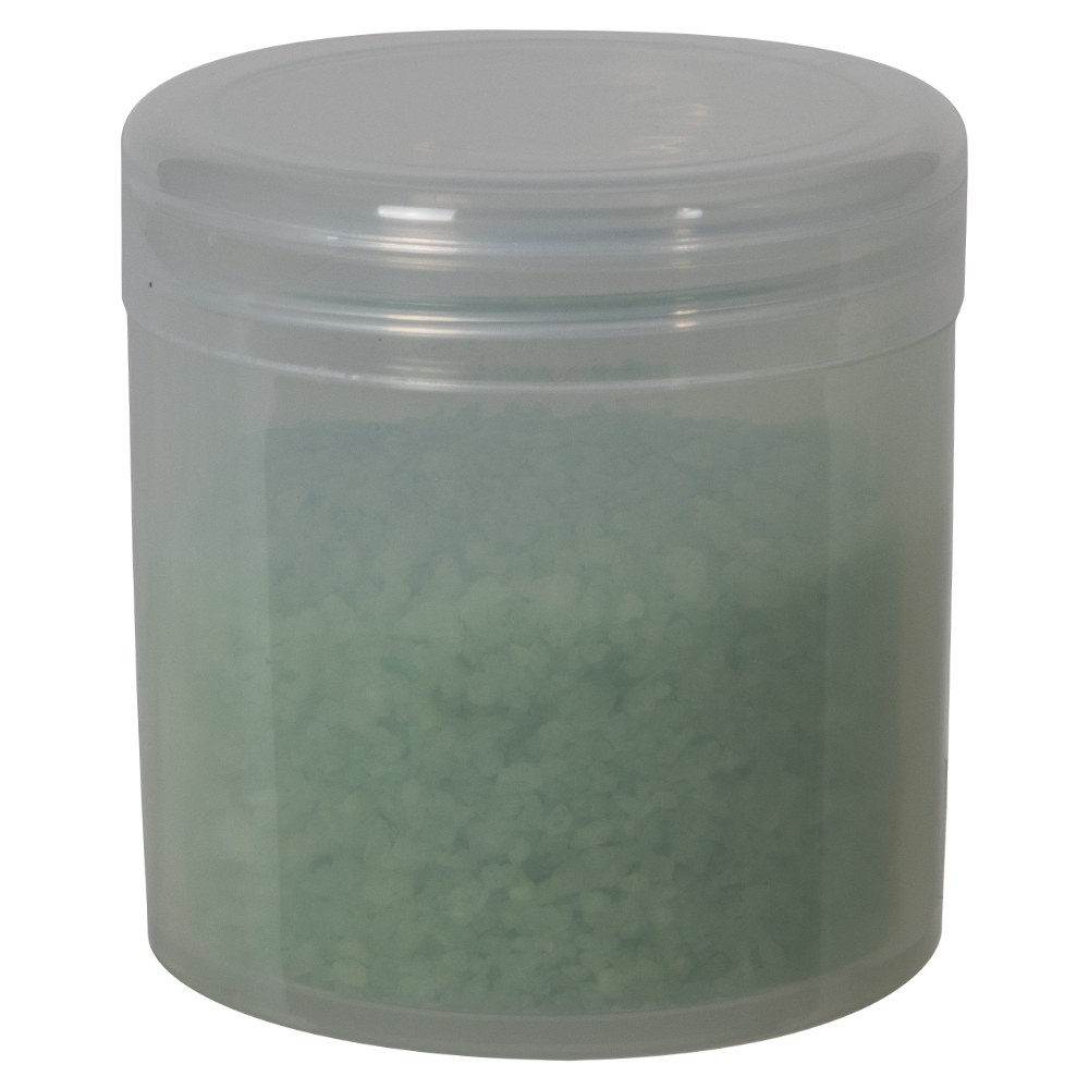6 oz. Natural Polypropylene Straight-Sided Thick-Walled Round Jar with 70/400 Natural Snap-Top Cap