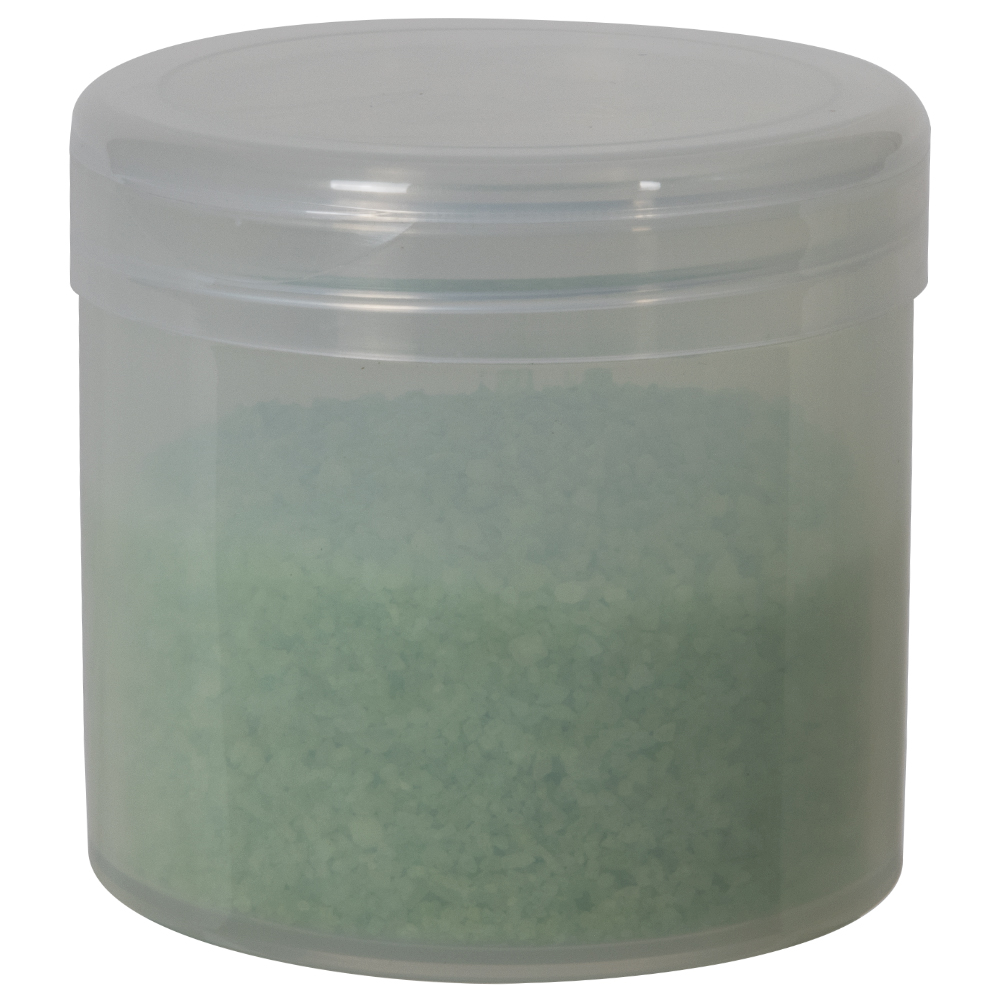 12 oz. Natural Polypropylene Straight-Sided Thick-Walled Round Jar with 89/400 Natural Snap-Top Cap