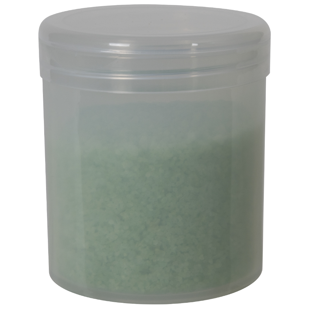16 oz. Natural Polypropylene Straight-Sided Thick-Walled Round Jar with 89/400 Natural Snap-Top Cap