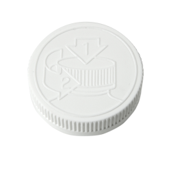 20/400 White Child Resistant Cap with F217 PE Foamed Liner
