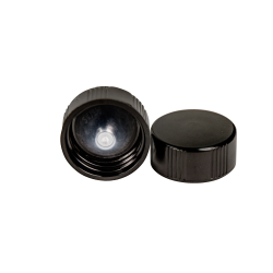 24/400 Black Phenolic Taperseal Cap with LDPE Liner