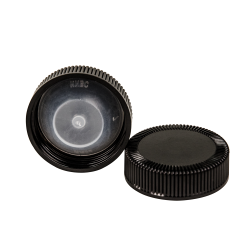 38/400 Black Phenolic Taperseal Cap with LDPE Liner