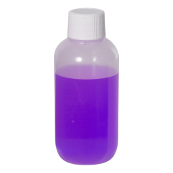 2 oz. LDPE Boston Round Bottle with 18/410 Plain Cap with F217 Liner