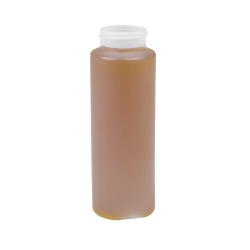 12 oz. (Honey Weight) Natural HDPE Cylindrical Bottle with 38/400 Neck  (Cap Sold Separately)