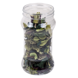 6 oz. Hourglass Clear PET Jar with 53/400 Neck  (Cap Sold Separately)