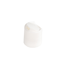 20/410 White Polypropylene Dispensing Disc-Top Cap with 0.270" Orifice