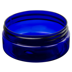 Cobalt Blue PET Straight-Sided Jars