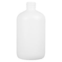 8 oz. White HDPE Boston Round Tall Bottle with 24/410 Neck  (Cap Sold Separately)