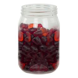 16 oz. Clear PET Jar with 70/400 Neck (Caps Sold Separately)