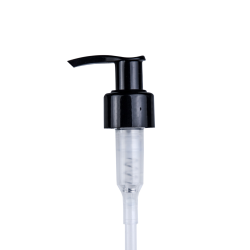 24/410 Black Lock-up Lotion Pump with 6-9/16" Dip Tube