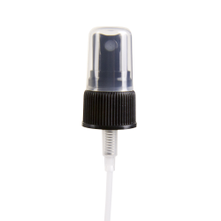 20/410 Black Ribbed Finger Sprayer - 5-1/4" Dip Tube & 0.16mL Output