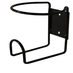 Black Powder-coated Wire Wall Mount Rack for 32 oz. Bottles