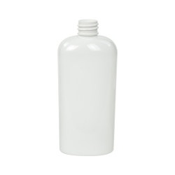 4 oz. White PET Cosmo Oval Bottle with 20/410 Neck (Cap Sold Separately)