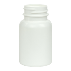 75cc/2.5 oz. White HDPE Pharma Packer Bottle with 33/400 Neck (Cap Sold Separately)