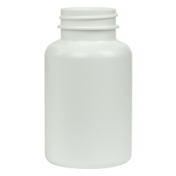 175cc/5.9 oz. White HDPE Pharma Packer Bottle with 38/400 Neck (Cap Sold Separately)