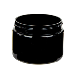 3 oz. Black PET Straight Sided Jar with 58/400 Neck (Cap Sold Separately)