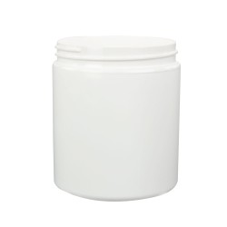 19 oz. White PET Straight Sided Jar with 89/400 Neck (Cap Sold Separately)