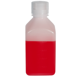 16 oz./500mL Nalgene™ Narrow Mouth Polyethylene Square Bottle with 38/430 Cap