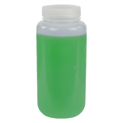 1000mL HDPE Wide Mouth Pre-Cleaned & Certified Smart Containers with Caps - Case of 50
