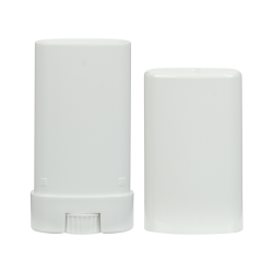 0.5 oz. White Deodorant Container with Cap