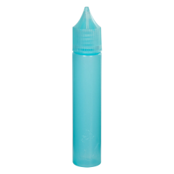 30mL Transparent Electric Blue LDPE Bottle with CRC Cap